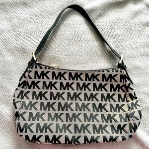 Michael Kors Signature Jacquard Canvas Shoulder Bag